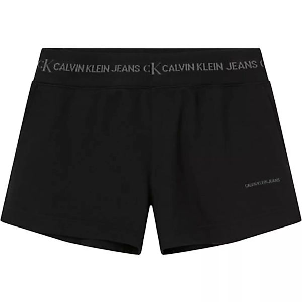 Calvin Klein Jeans Logo Trim Knit Shorts Hosen M Ck Black günstig online kaufen
