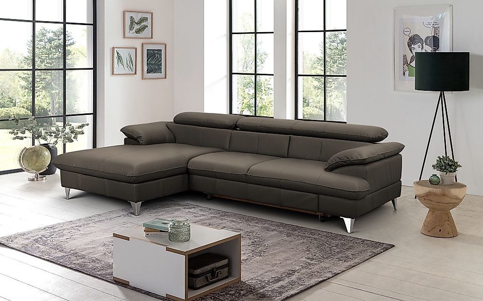 COTTA Ecksofa David Echtleder, Echtleder mit günstig online kaufen