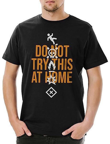 Urban Backwoods Print-Shirt Do Not Try This At Home I Herren T-Shirt Stunt günstig online kaufen