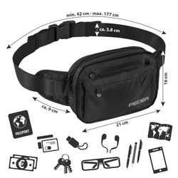 PEDEA Bauchtasche TREND (Größe M, schwarz), günstig online kaufen