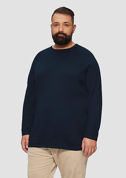 s.Oliver Longpullover Strickpullover Feinstrickpullover mit Raglanärmeln günstig online kaufen