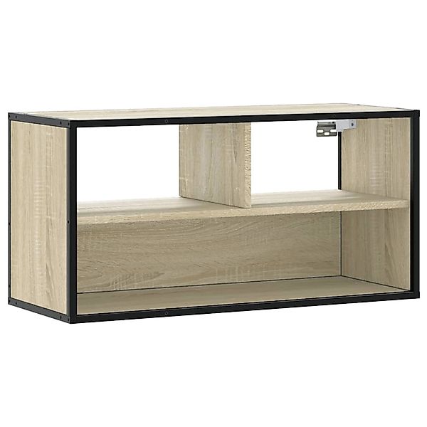 vidaXL TV-Schrank Sonoma-Eiche 80x31x39,5 cm Holzwerkstoff und Metall 84892 günstig online kaufen