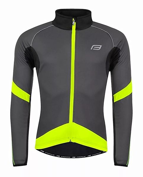 FORCE Fahrradjacke Jacke F X70 Winter, grau-schwarz-fluo 0 °C bis +10 °C günstig online kaufen