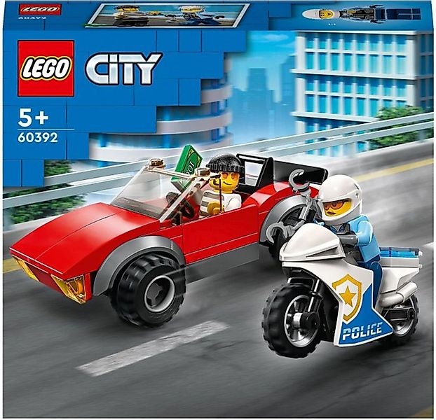 LEGO® City Verfolgungsjagd mit dem Polizeimotorrad Konstruktionsspielsteine günstig online kaufen