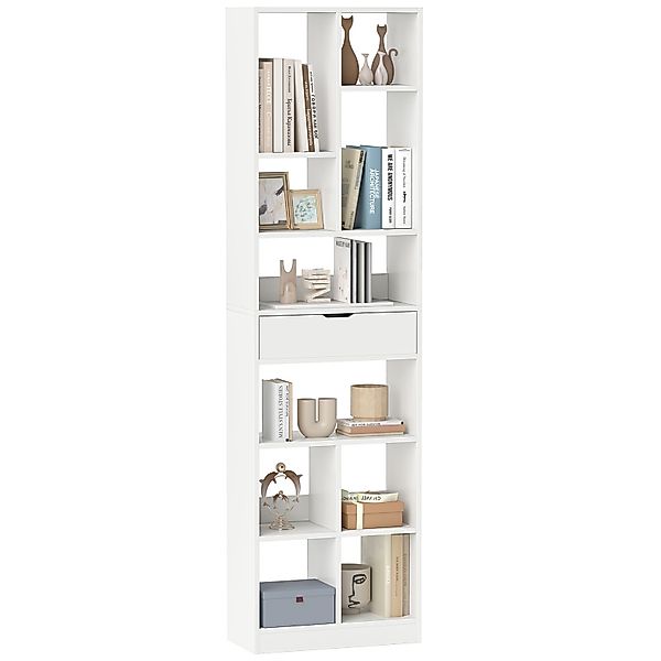 COSTWAY Bücherregal, mit Schublade, Standregal mit günstig online kaufen