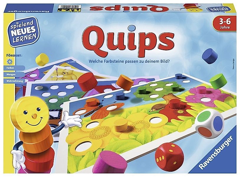 Ravensburger Lernspielzeug Quips - Kinderspiel ab 3 Jahre günstig online kaufen
