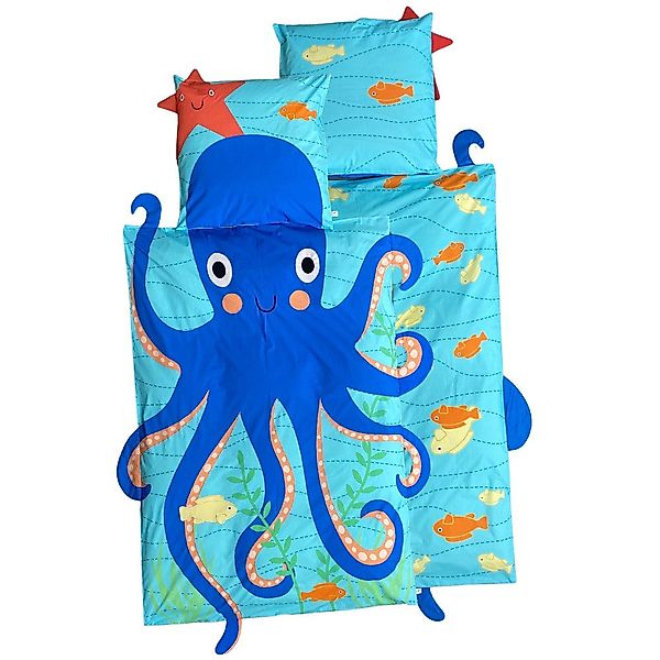 Surfing-Gorilla Kinderbettwäsche Bettbezug im Oktopus Design günstig online kaufen
