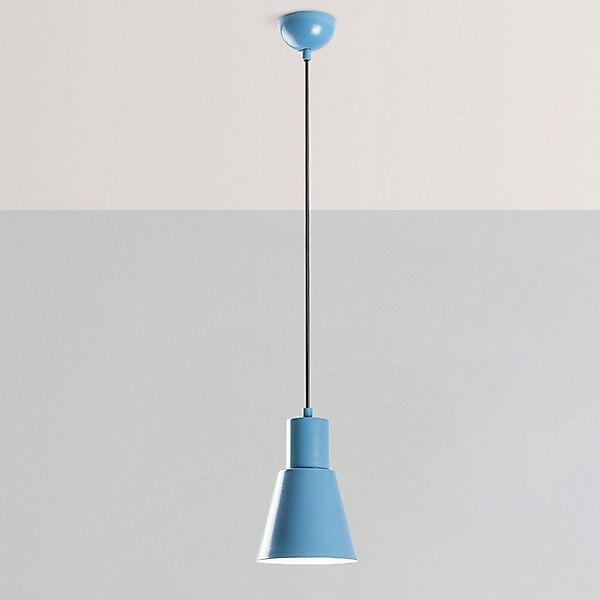 Hängeleuchte Konikkem, hellblau, Metall, Ø 14 cm, E27 günstig online kaufen