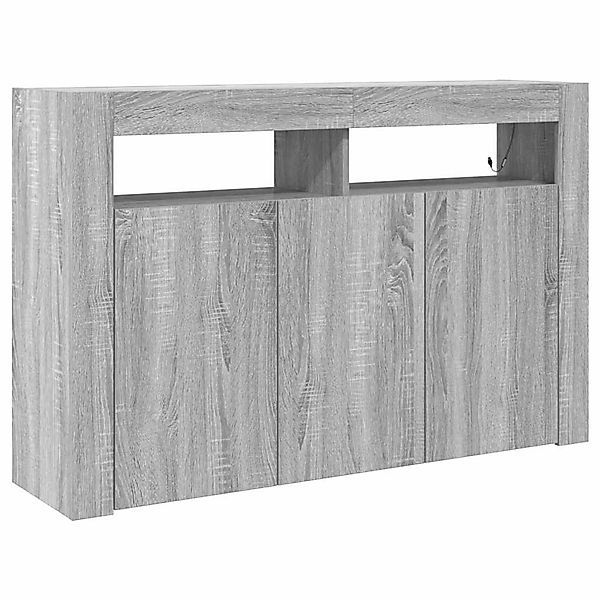 vidaXL Sideboard Grau Sonoma 116 x 30 x 75 cm Holzwerkstoff 3333881 günstig online kaufen