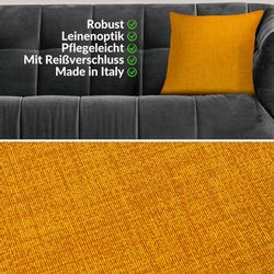 ANRO Dekokissen MrJack Kissenbezug Leinenoptik Deko günstig online kaufen