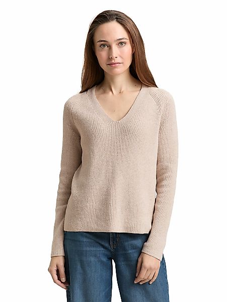 TOM TAILOR Strickpullover mit Rippbündchen günstig online kaufen