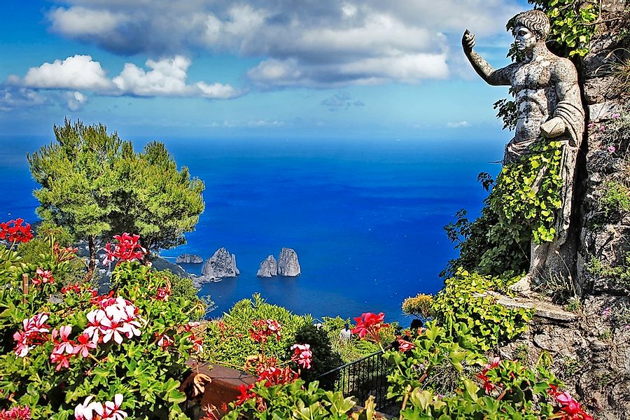 Papermoon Fototapete "Capri Island View" günstig online kaufen