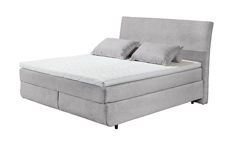 Boxspringbett  Kent ¦ grau ¦ Maße (cm): B: 185 H: 126 Betten > Boxspringbet günstig online kaufen