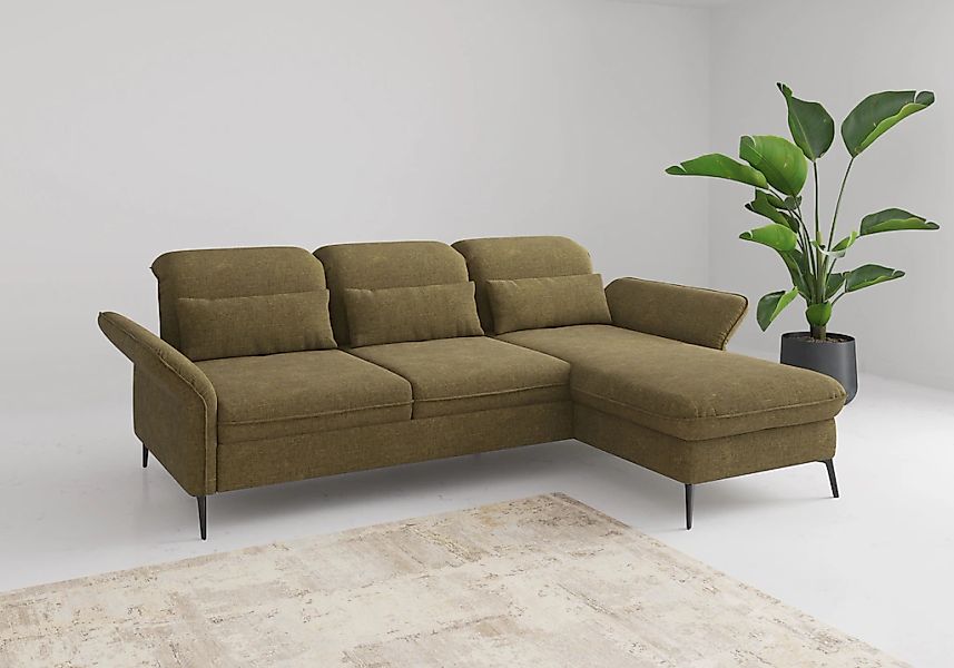sit&more Ecksofa "Emely, inkl. Sitztiefenverstellung", wahlweise mit Bettfu günstig online kaufen