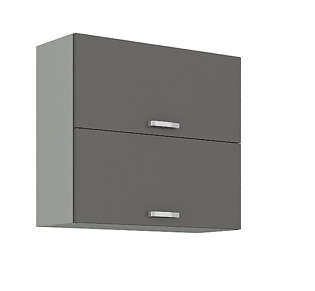 Küchen-Preisbombe Hängeschrank 80 cm Küche Bianca Grey Grau Hochglanz Küche günstig online kaufen