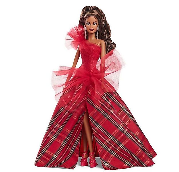 Barbie Anziehpuppe Holiday Barbie 2024 HRM63 Mattel Signature Puppe Sammelp günstig online kaufen