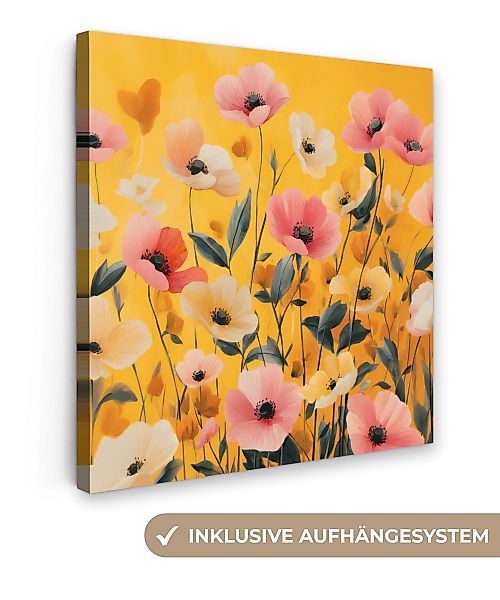 OneMillionCanvasses® Leinwandbild Blumen - Feld - günstig online kaufen