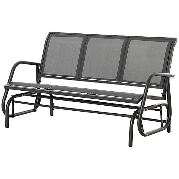 Outsunny Schaukelbank für den Garten für 3 Personen aus Metall und atmungsa günstig online kaufen