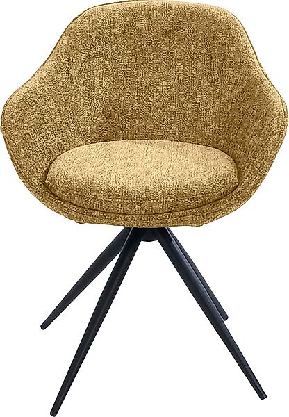 K+W Komfort & Wohnen Drehstuhl "ZOOM" () 4-Fuß Drehstuhl mit Gestell aus Me günstig online kaufen