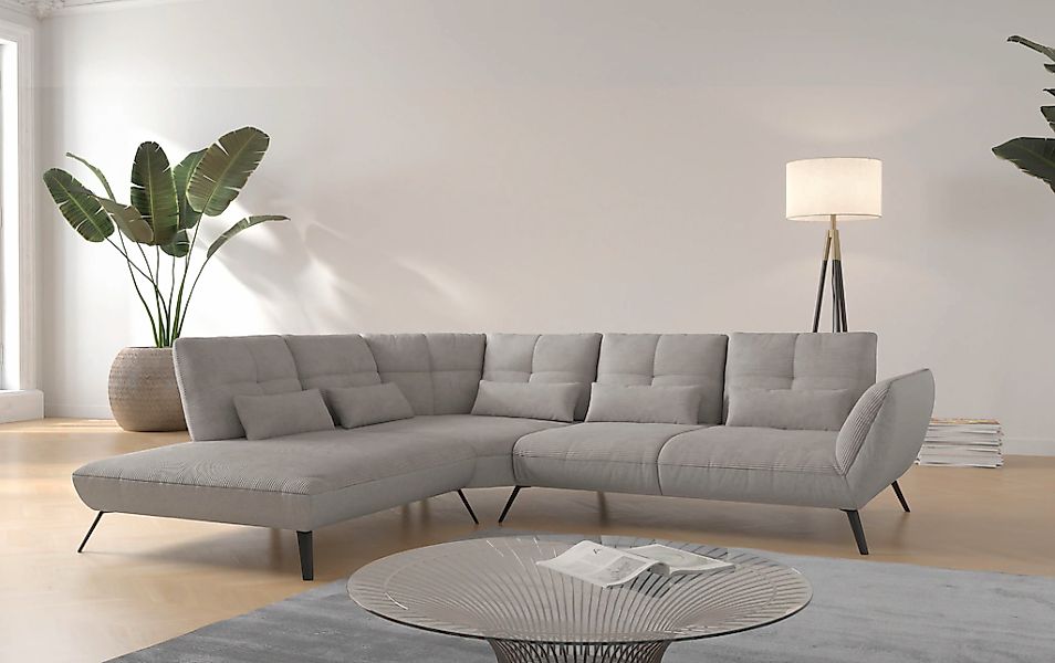 OTTO home Ecksofa "Mikado L-Form" inkl. Sitztiefenverstellung und Armteilve günstig online kaufen