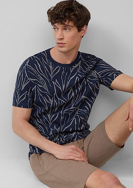 s.Oliver Kurzarmshirt Baumwollshirt mit Print und günstig online kaufen