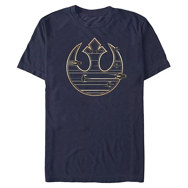 Star Wars - Die letzten Jedi - Logo Gold Rebel - Männer T-Shirt günstig online kaufen