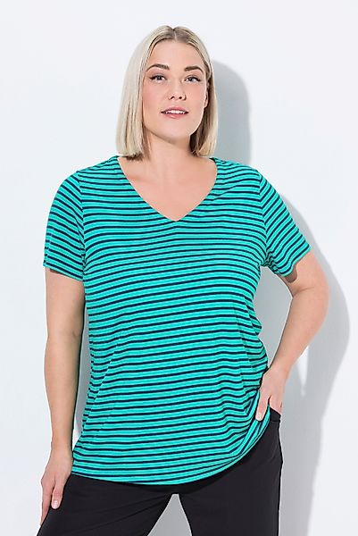 Ulla Popken T-Shirt Funktions-Shirt Ringel Classic günstig online kaufen