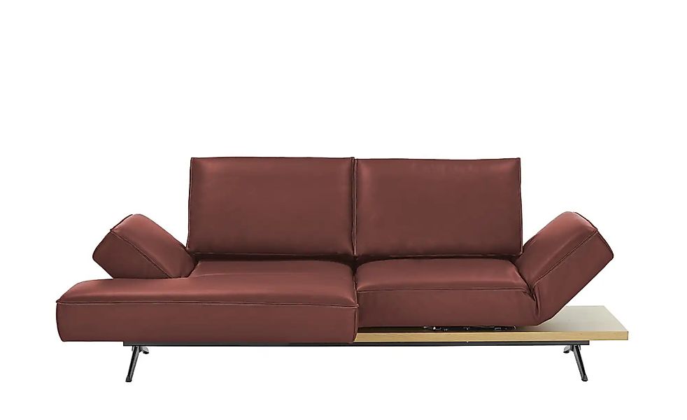 KOINOR Ecksofa Echtleder Phoenix ¦ rot ¦ Maße (cm): B: 240 H: 116 T: 132.0 günstig online kaufen