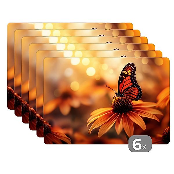 MuchoWow Platzset Schmetterling - Blumen - günstig online kaufen