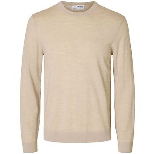 Selected  Pullover 16094647 TRAY MERINO CREW-OATMEAL MELANGE günstig online kaufen