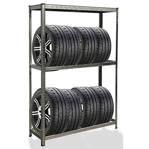 BURI Regal Schwerlastregal Reifen Werkstatt Garage günstig online kaufen