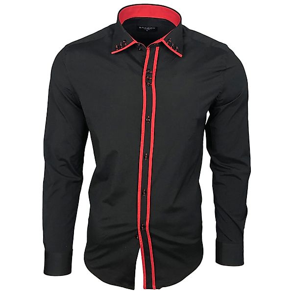 Baxboy Langarmhemd Baxboy Herren Hemd Kentkragen günstig online kaufen