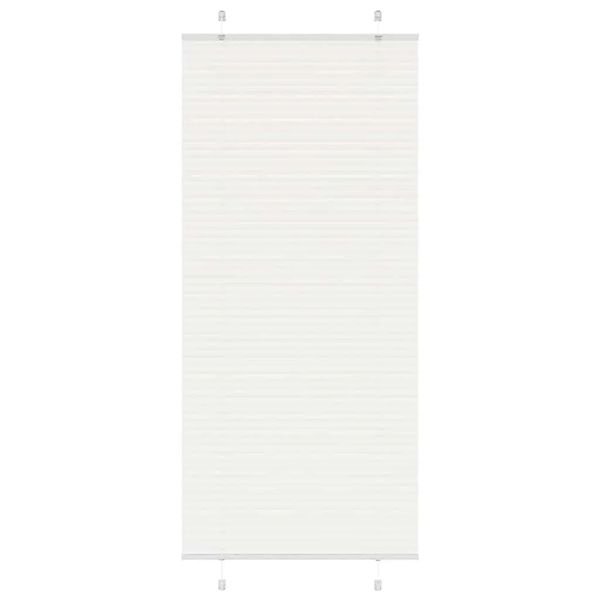vidaXL Plissee Weiß 95x200 cm Stoffbreite 94,4 cm Polyester 4015516 günstig online kaufen