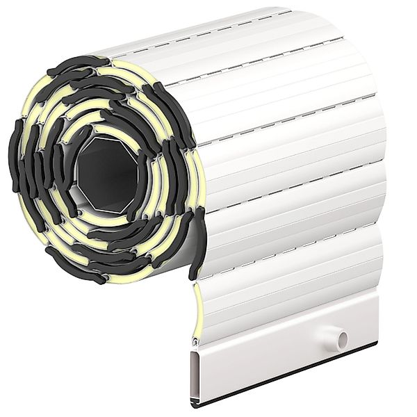 Rollwin Rollladen Alu Mini 37 Weiss Fertigmaß 150 x 200 cm (BxH) Rolladenpa günstig online kaufen