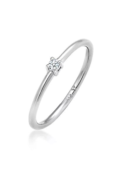 Elli DIAMONDS Verlobungsring "Verlobung Solitär Diamant (0.03 ct.) 585 Weiß günstig online kaufen