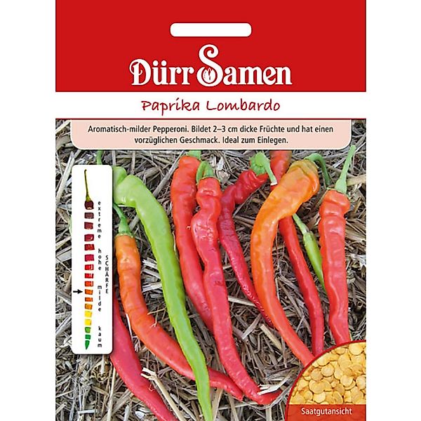 Dürr Samen Paprika Lombardo Saatgut günstig online kaufen