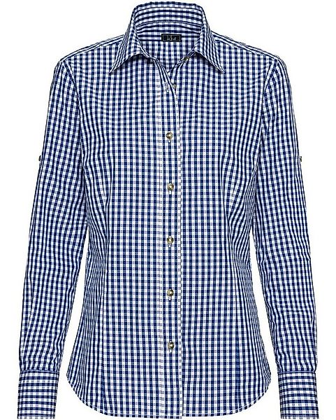 Luis Steindl Langarmbluse Vichykaro-Bluse günstig online kaufen