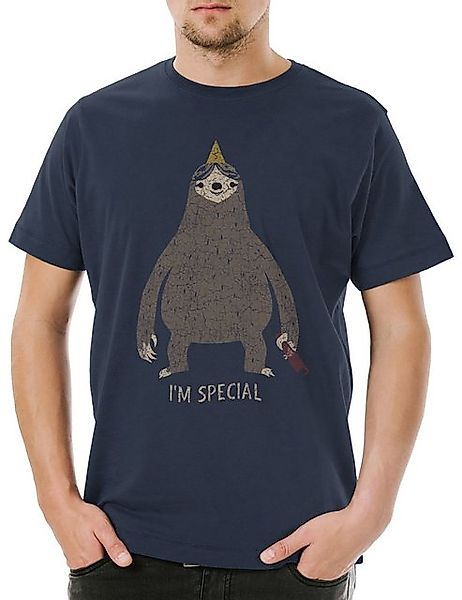 Urban Backwoods Print-Shirt Urban Backwoods I'm Special Herren T-Shirt Navy günstig online kaufen