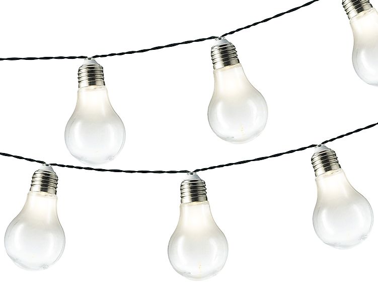 Lumineo LED-Lichterkette, LED Solar Lichterkette Glühbirnen günstig online kaufen