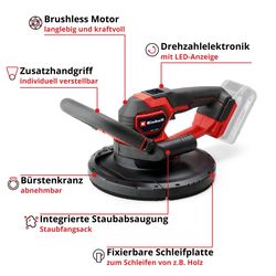 Einhell Akku-Trockenbauschleifer Professional TP-DWS 18/225 Li günstig online kaufen