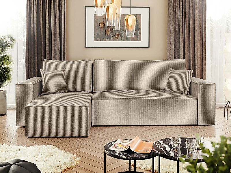 MIRJAN24 Ecksofa Karl Cord, mit Bettkasten günstig online kaufen