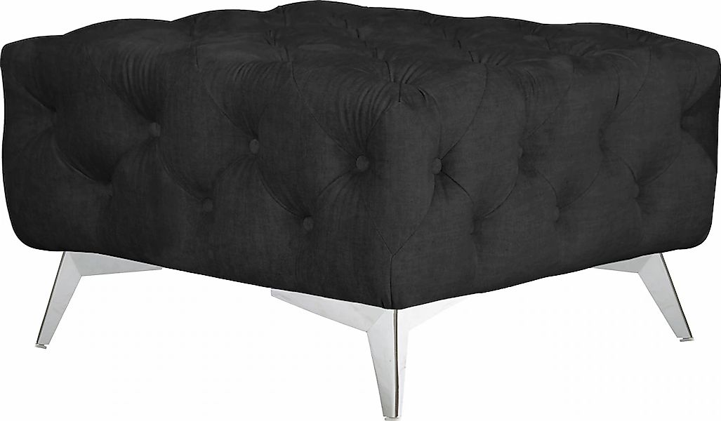 Home affaire Polsterhocker "Glynis" aufwändige Knopfheftung, moderne Cheste günstig online kaufen