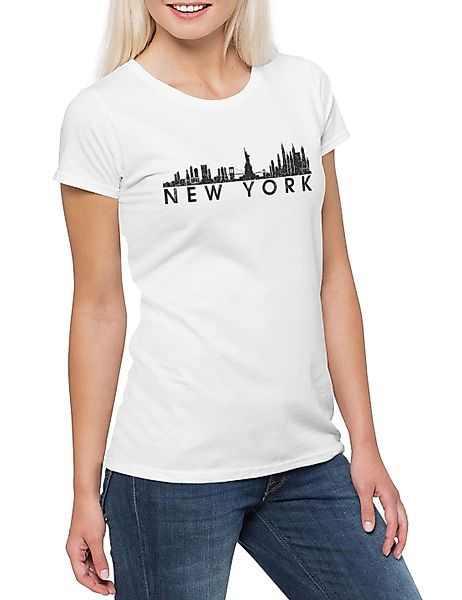 Urban Backwoods Print-Shirt Skyline New York günstig online kaufen