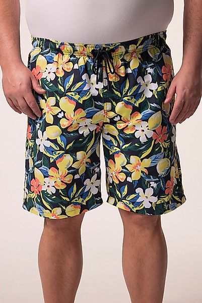 Men Plus Badehose Badeshorts Bauchfit Alloverprint Elastikbund günstig online kaufen
