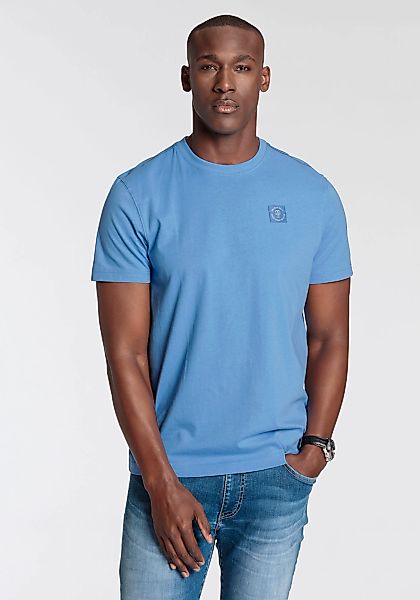 DELMAO Rundhalsshirt Kurzarm, Regular Fit, basic, günstig online kaufen