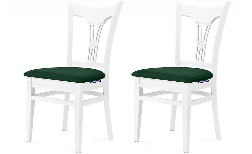 KONSIMO Esszimmerstuhl 2er-Set   ¦ grün ¦ Maße (cm): B: 45,5 H: 90,5 Stühle günstig online kaufen
