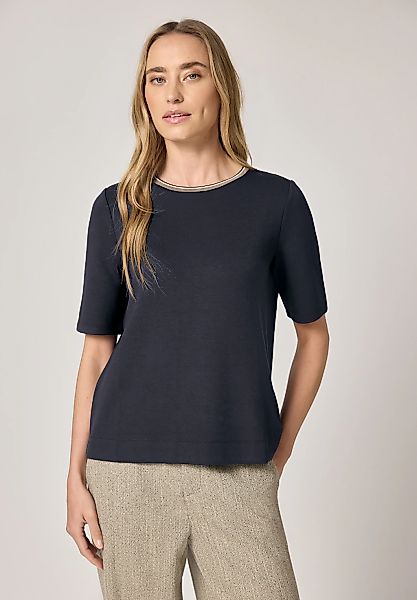 STREET ONE Rundhalsshirt mit Kontrastdetail günstig online kaufen