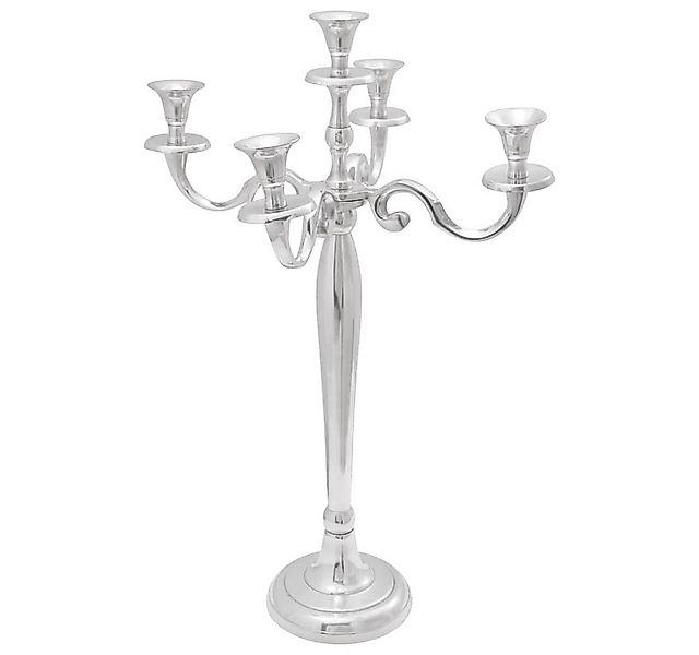 vidaXL Kerzenständer Kerzenhalter Silber 39 x 39 x 60 cm Aluminium (1 St) günstig online kaufen