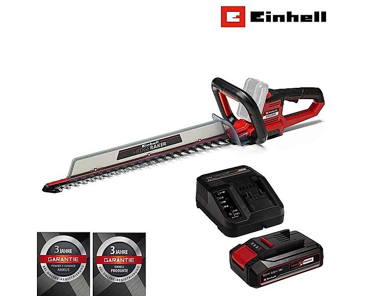 Einhell Akku-Heckenschere ARCURRA 18/55 mit Akku 2.5 Ah & Ladegerät 18V Pow günstig online kaufen