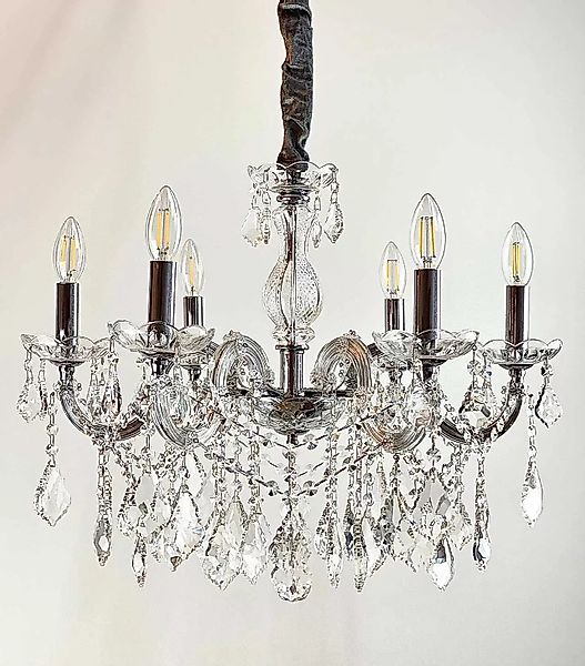 PGA-Lights Kronleuchter Kristall Kronleuchter Gold Ø60cm günstig online kaufen